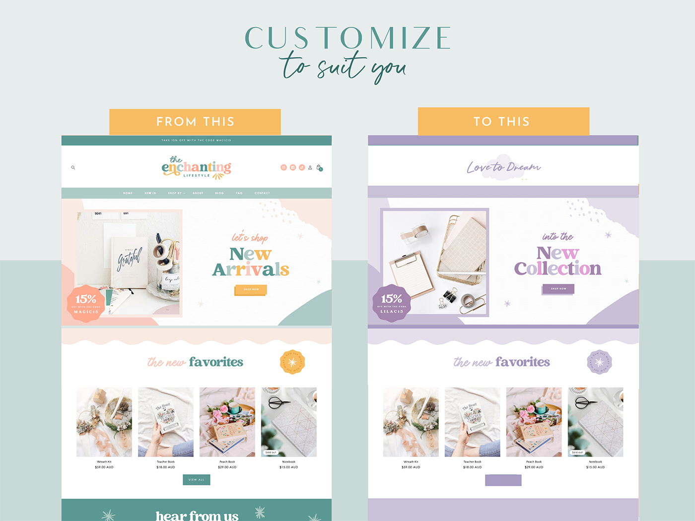 Enchanting Shopify Theme - Design Pixie