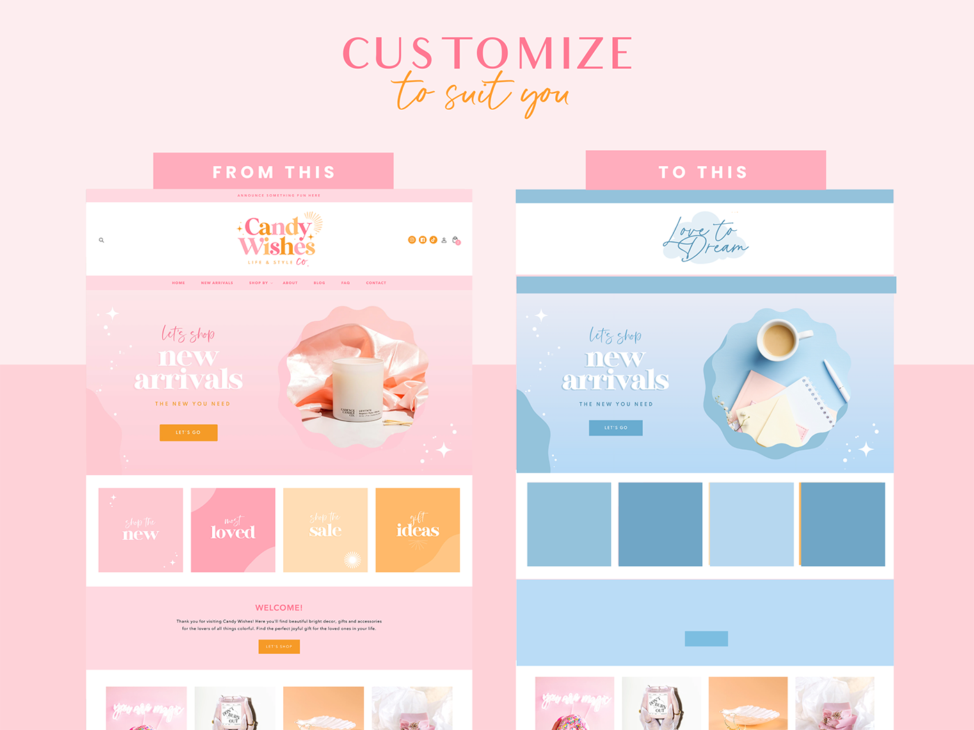 Candy Wishes Shopify Theme - Design Pixie