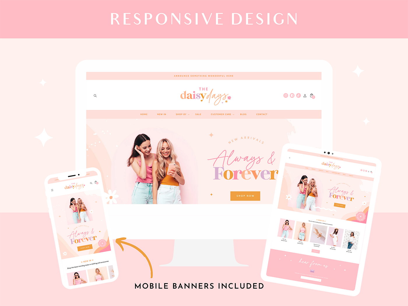 Daisy Days Shopify Theme - Design Pixie