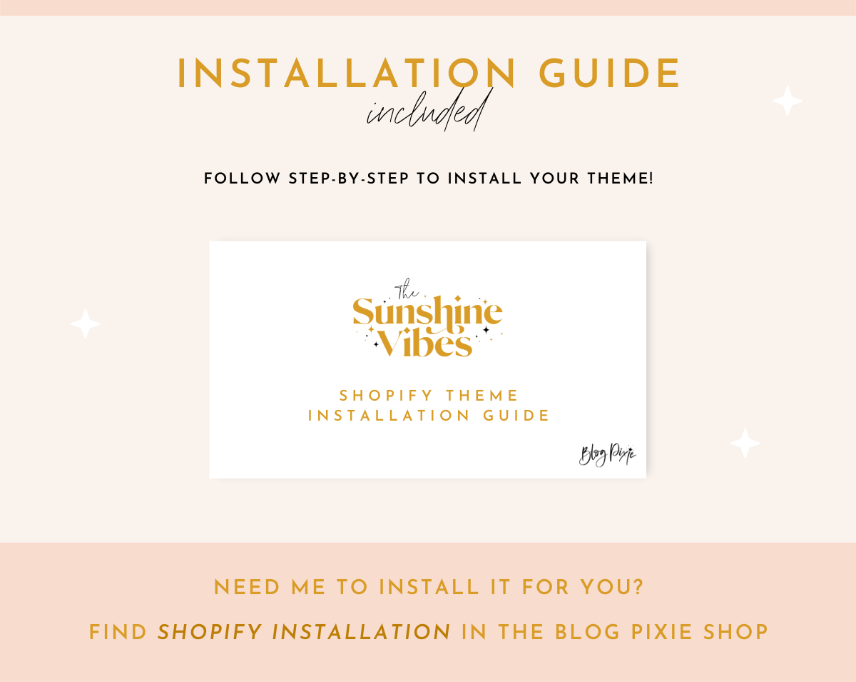 Sunshine Vibes Shopify Theme - Design Pixie