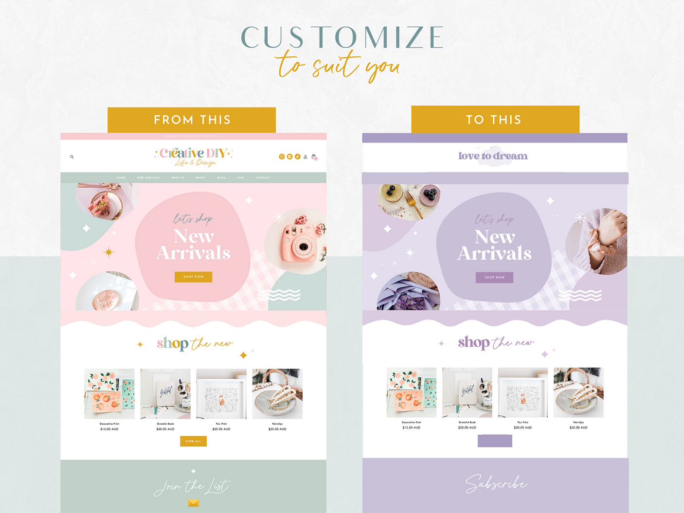 Creative DIY Shopify Theme - Design Pixie