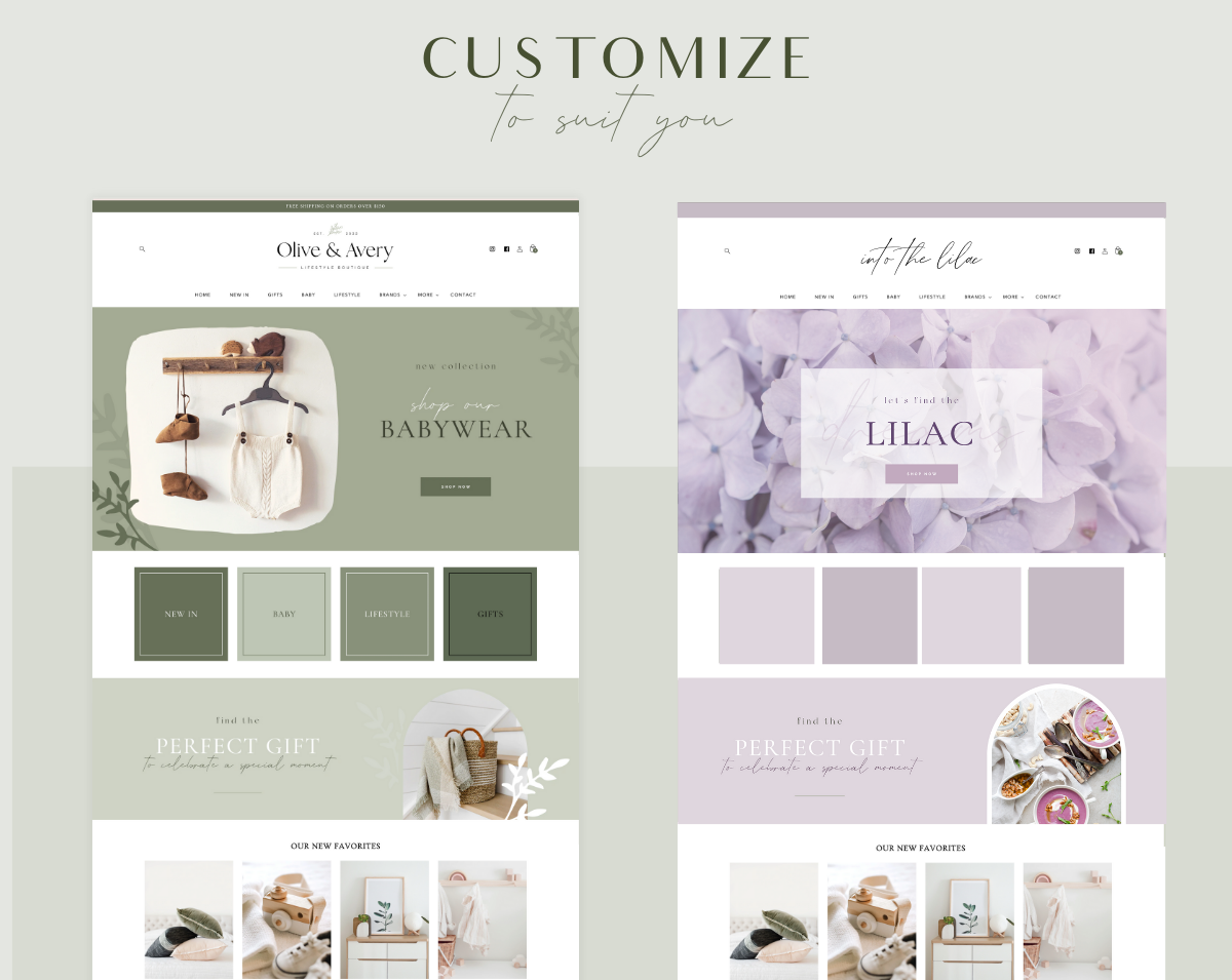 Olive And Avery Shopify Theme - Design Pixie