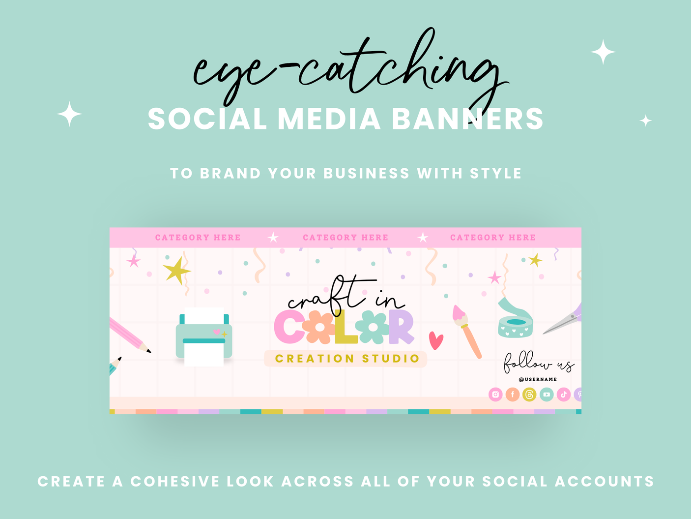 Craft Social Media Banner Templates