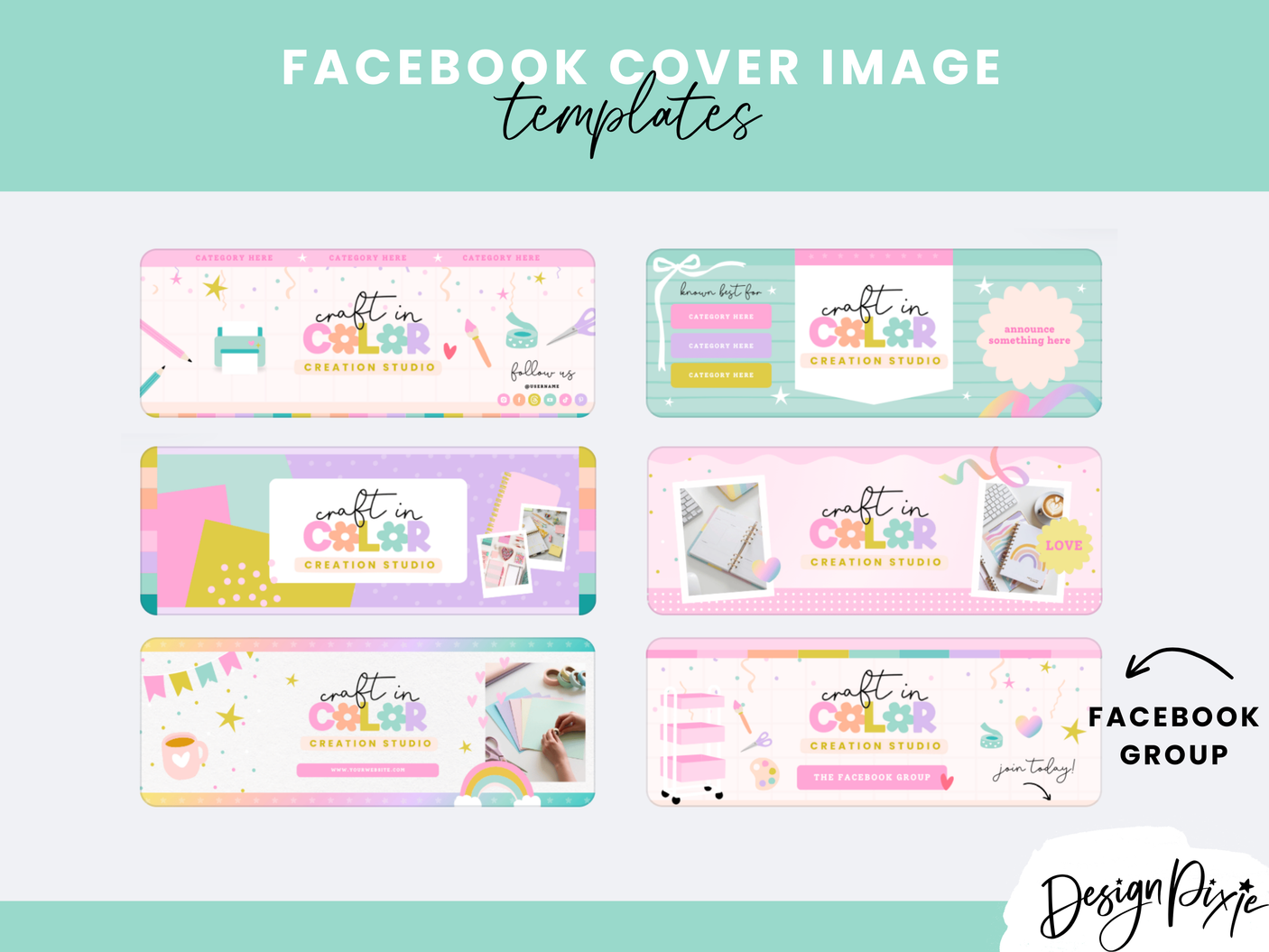 Craft Social Media Banner Templates