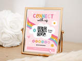 Social Media Sign Template - Playful - Design Pixie