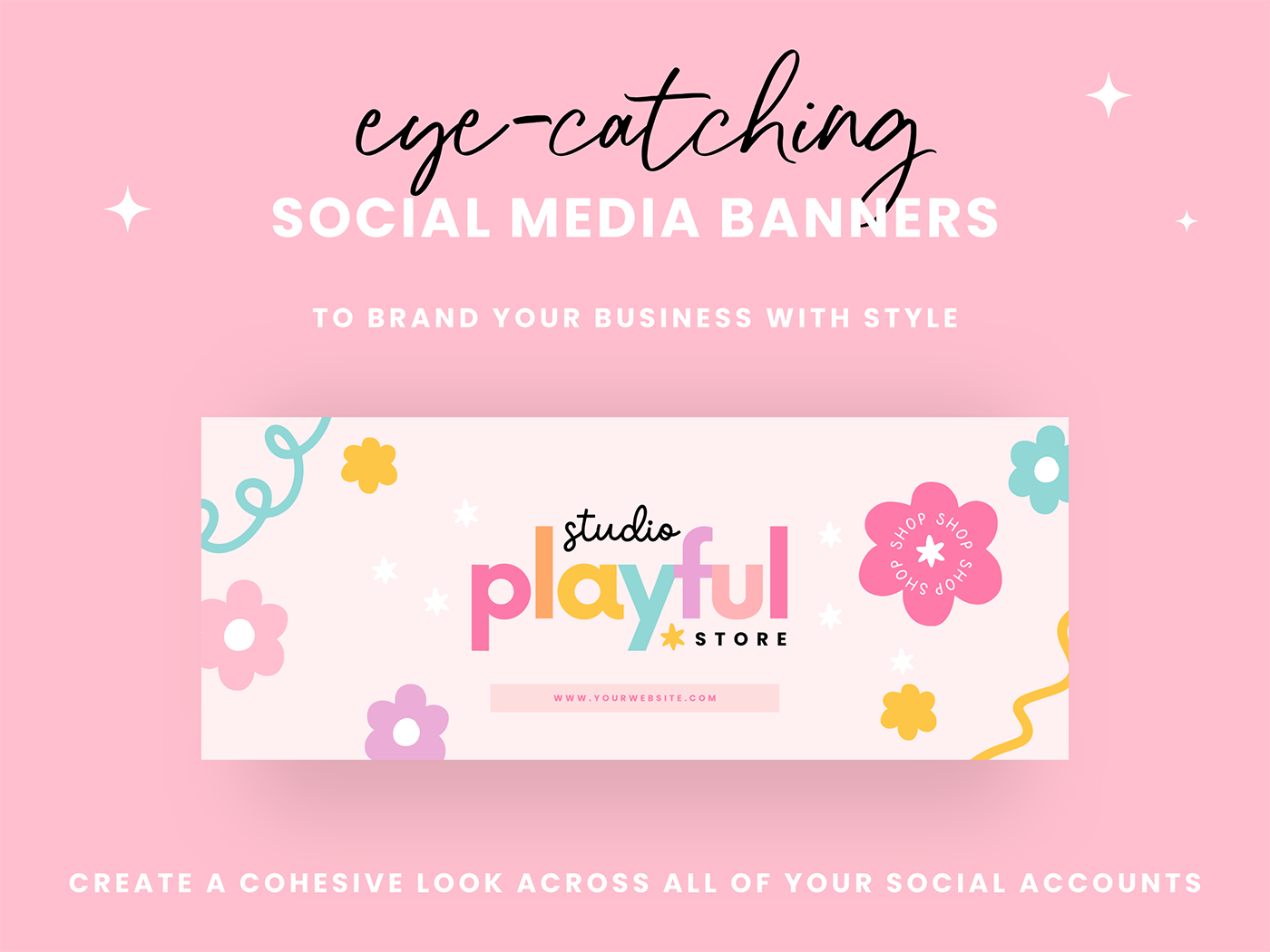 Rainbow Social Media Banner Templates - Design Pixie