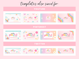 Rainbow Social Media Banner Templates - Design Pixie