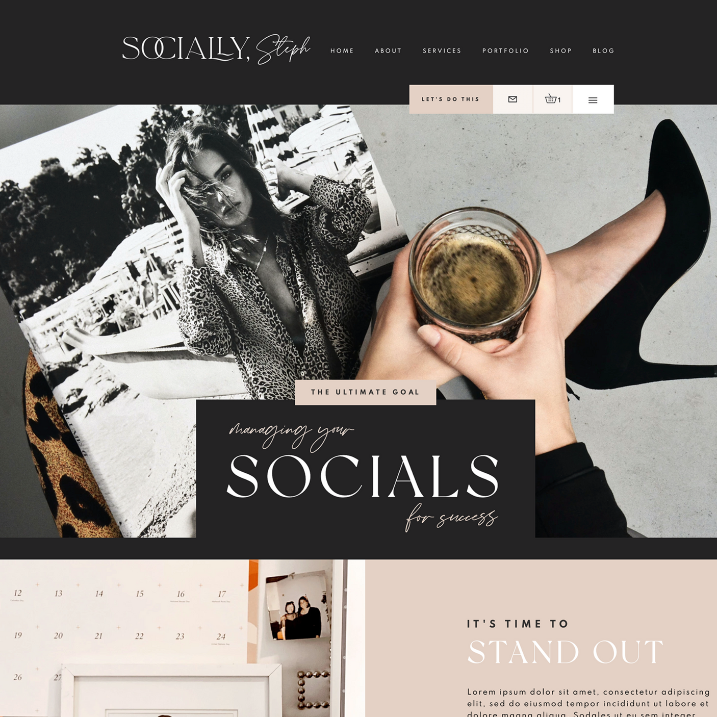 Socially Steph Wix Template - Design Pixie