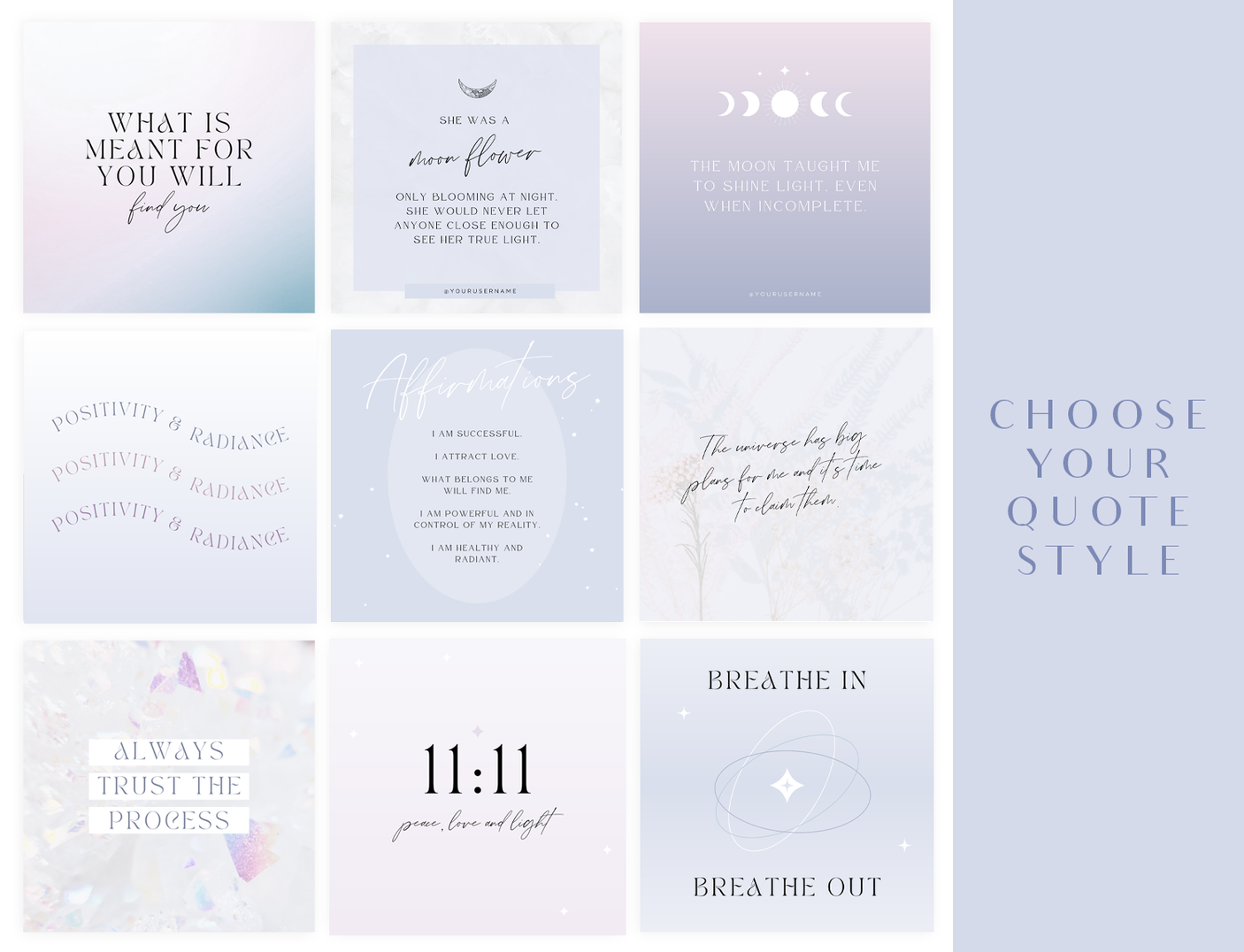 Angel Energy Instagram Post Templates - Design Pixie