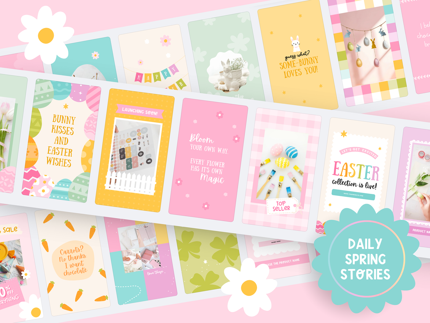 Spring Easter Instagram Templates Bundle