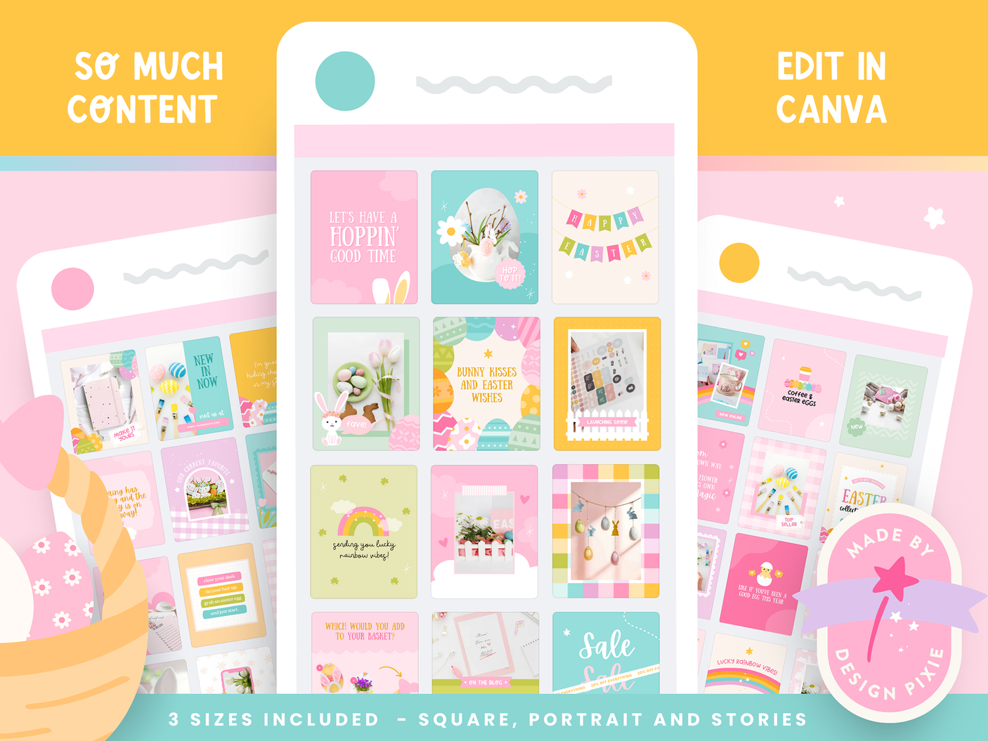 Spring Easter Instagram Templates Bundle