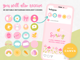 Spring Easter Instagram Templates Bundle