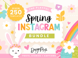 Spring Easter Instagram Templates Bundle