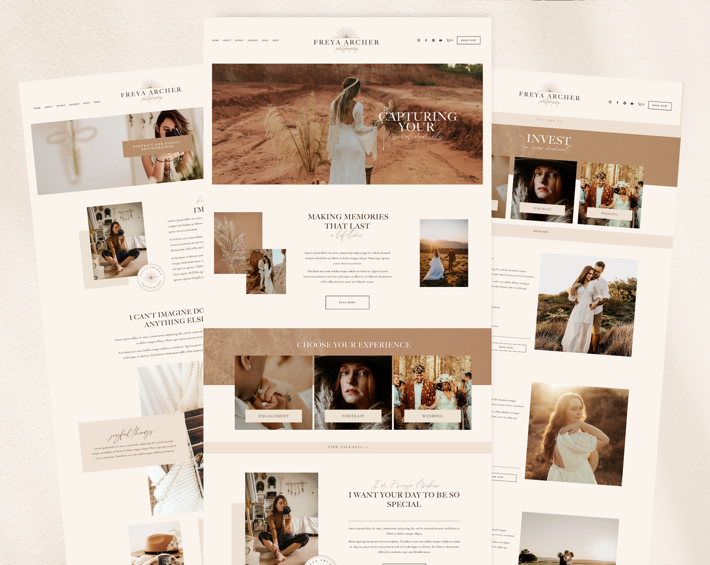 Freya Archer Squarespace Template - Design Pixie