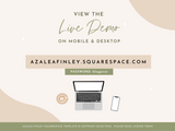 Azalea Finley Squarespace Template - Design Pixie