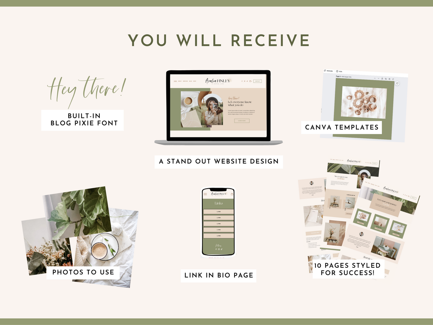 Azalea Finley Squarespace Template - Design Pixie