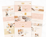 Sunshine Vibes Squarespace Template - Design Pixie