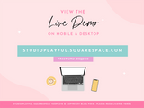 Playful Squarespace Template - Design Pixie