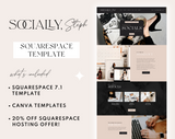 Socially Steph Squarespace Template - Design Pixie