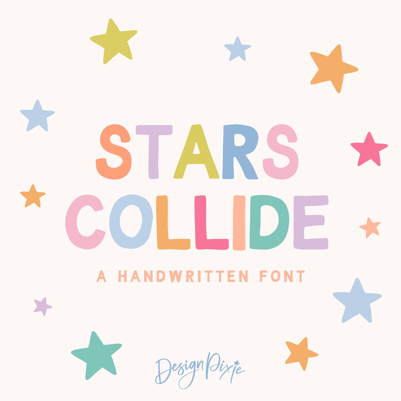 Stars Collide Font - Design Pixie