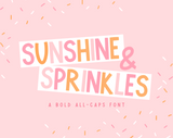 Sunshine And Sprinkes Font