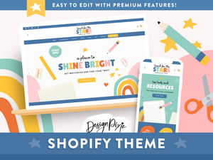 Teacher shopify theme with classroom design