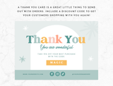 Enchanting Thank You Card Template - Design Pixie