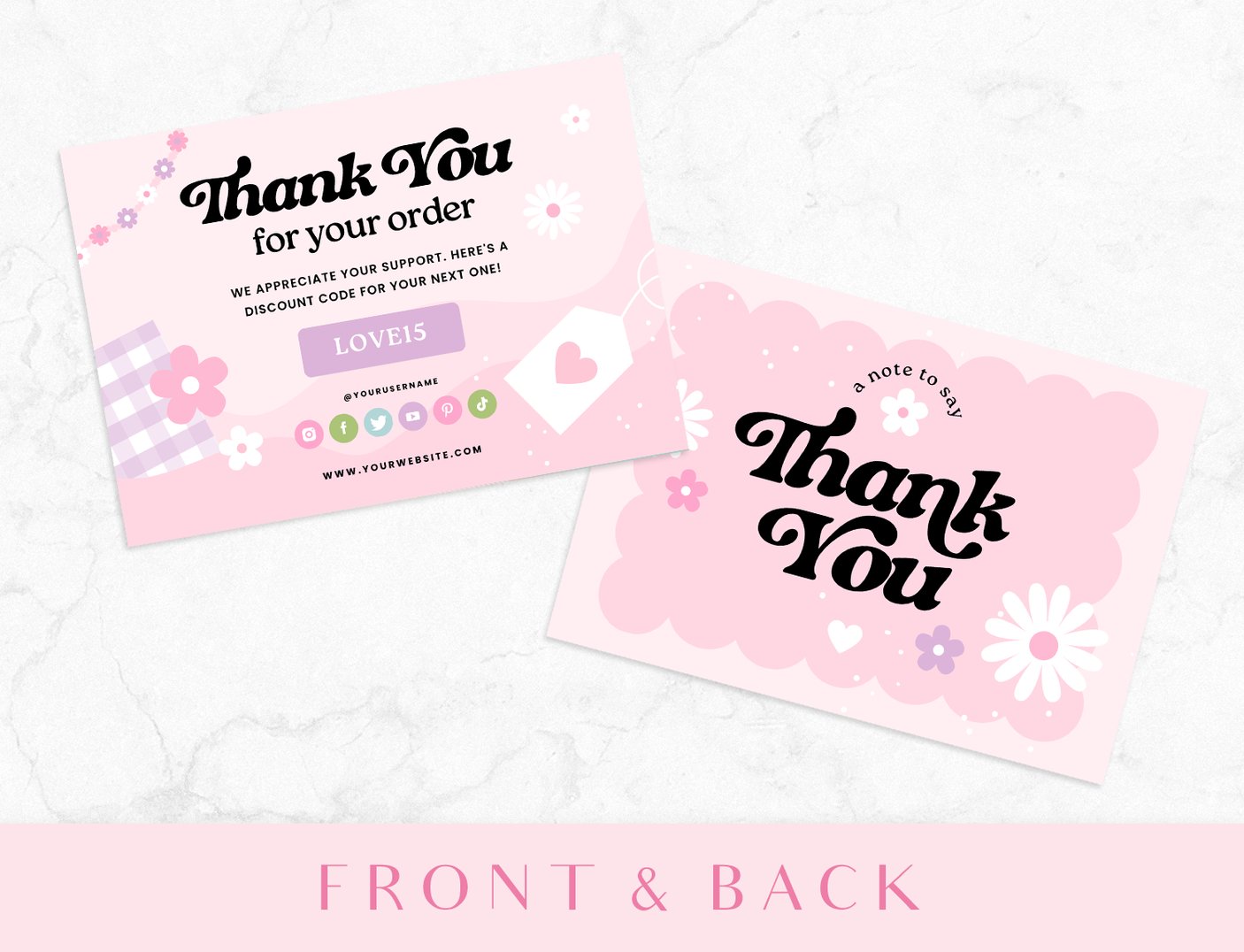 Thank You Card Template - Kindness Era - Design Pixie