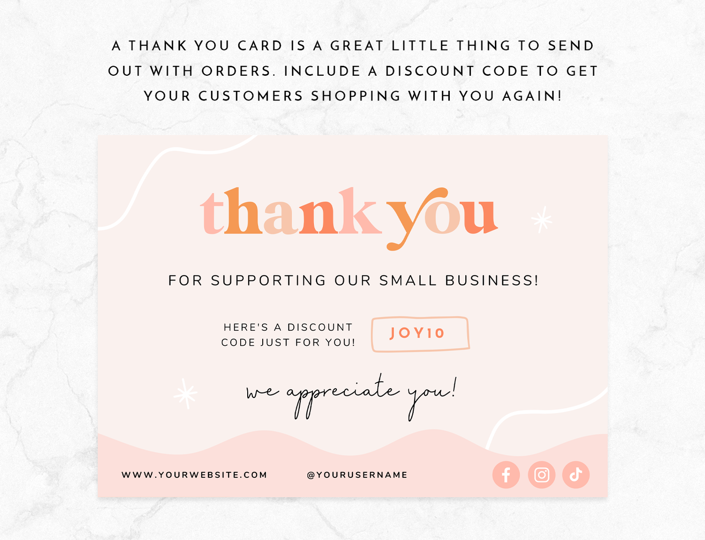 Studio Joy Thank You Card Template - Design Pixie