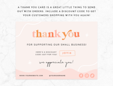 Studio Joy Thank You Card Template - Design Pixie