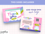Colorful Creative Thank You Card