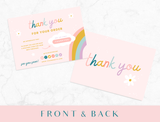 Shine Sista Thank You Card Template - Design Pixie