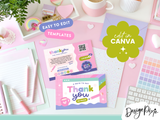 Colorful Creative Thank You Card