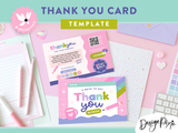 Colorful Creative Thank You Card