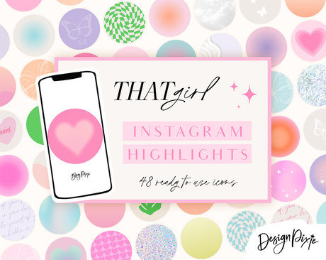 That Girl Instagram Highlight Icons - Design Pixie