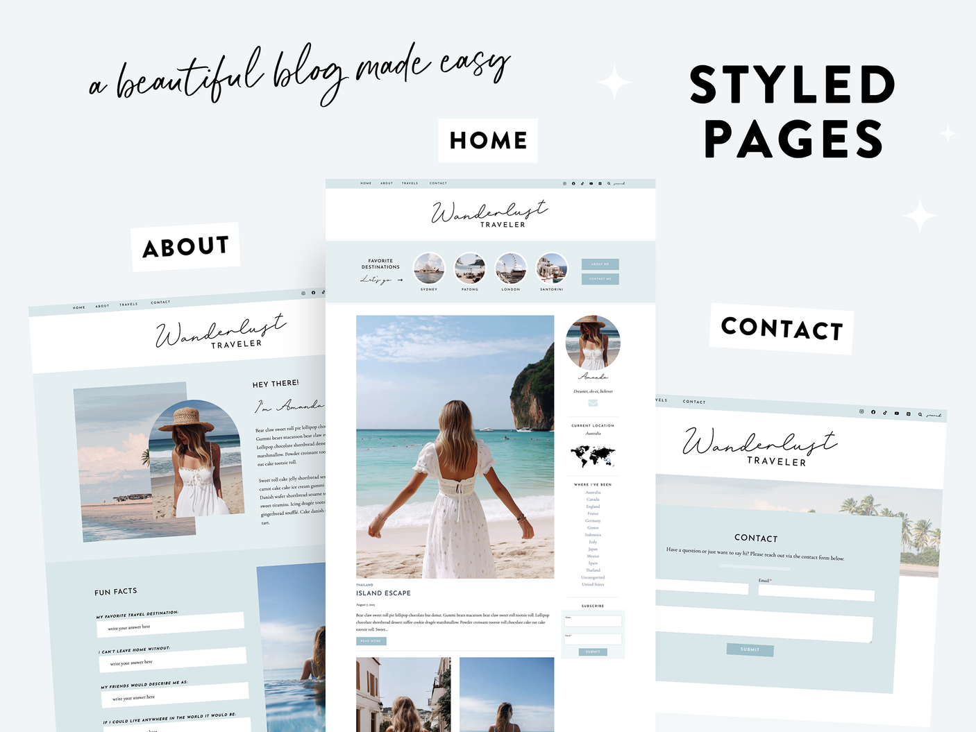 Wanderlust Travel Blog Wordpress Theme