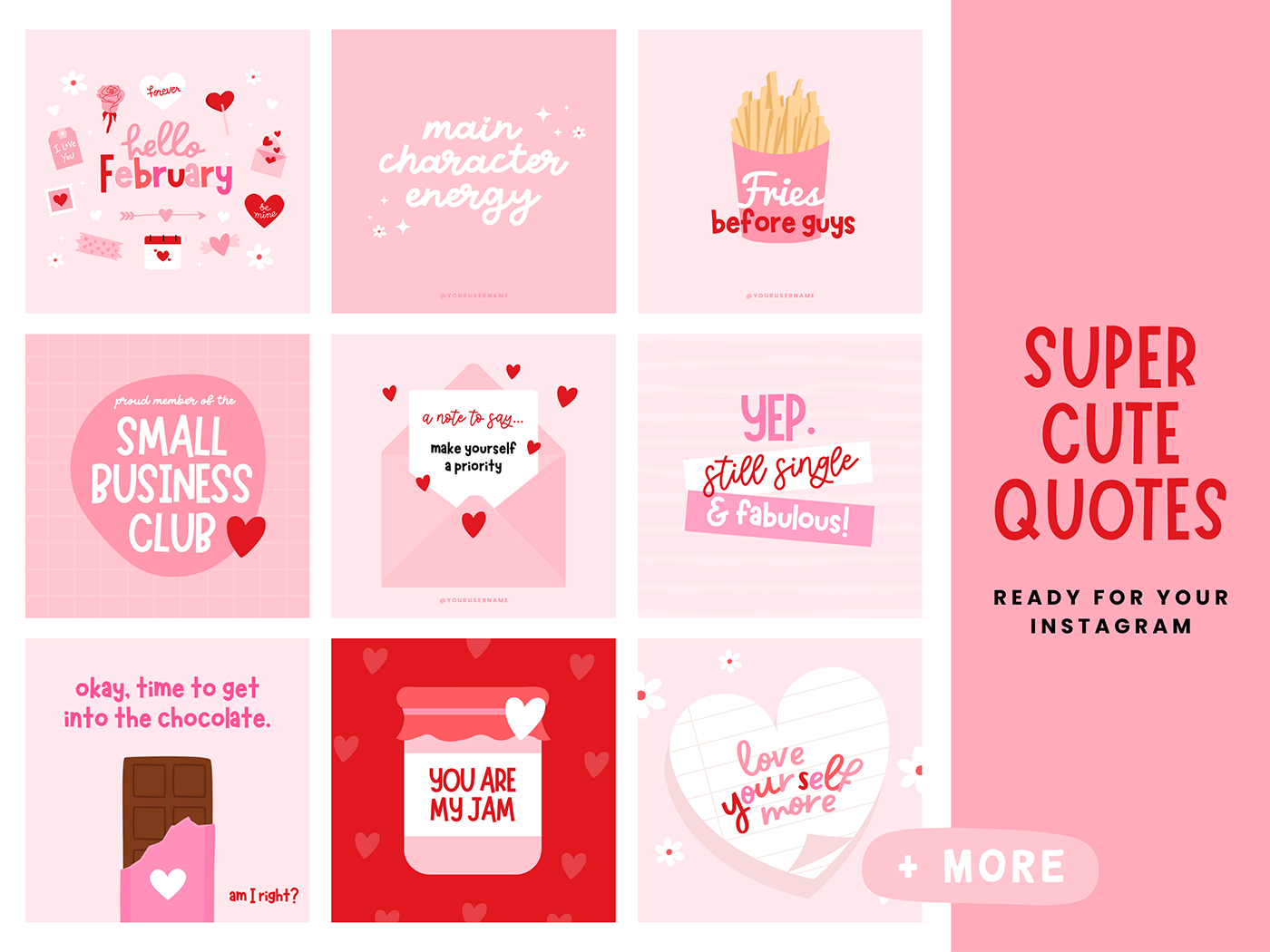 Valentine's Day Instagram Bundle - Design Pixie