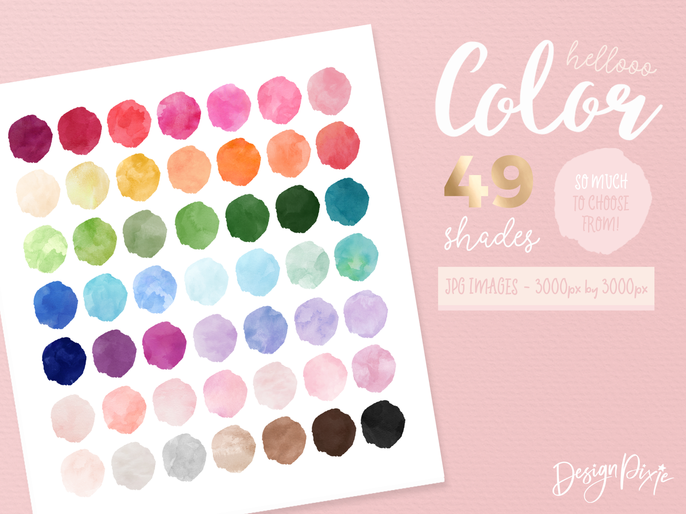 Watercolor Digital Backgrounds - Design Pixie