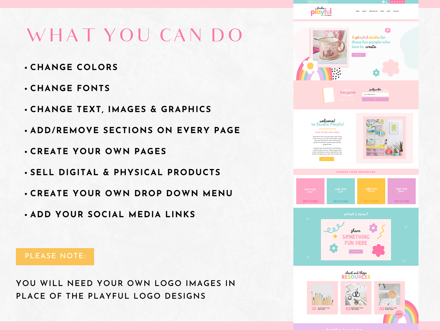 Playful Wix Template - Design Pixie