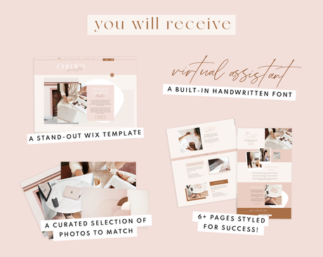 Chloe's Social Studio Wix Template - Design Pixie