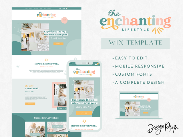 Enchanting Wix Template – Design Pixie