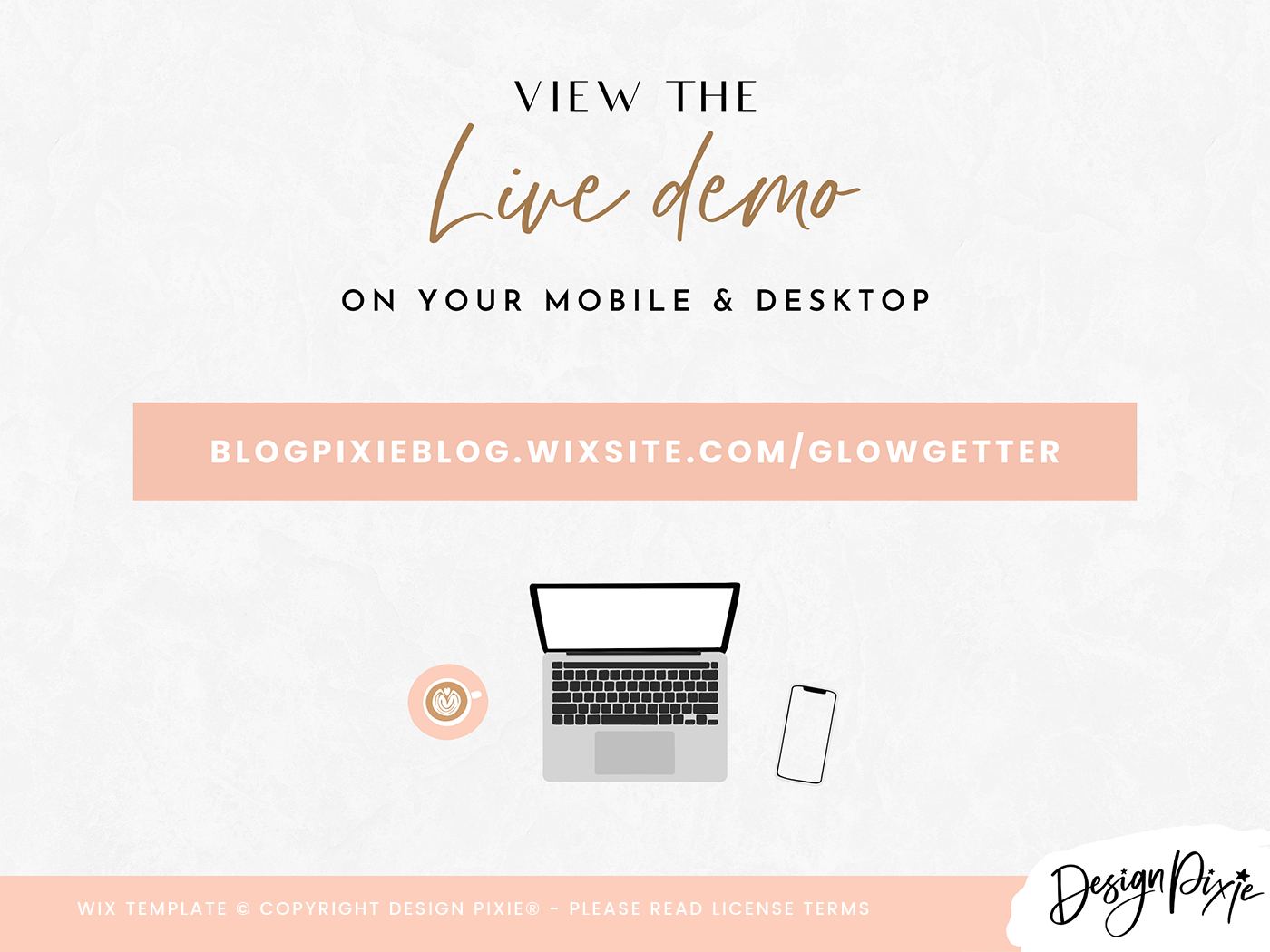 Glow Getter Wix Template - Design Pixie