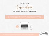 Glow Getter Wix Template - Design Pixie