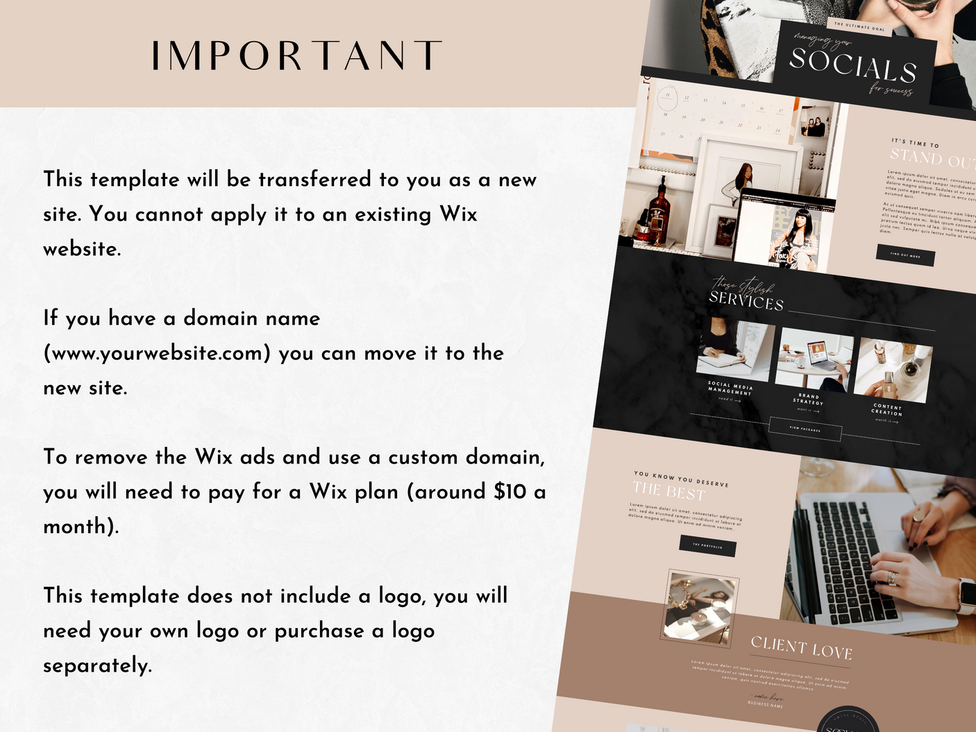 Socially Steph Wix Template - Design Pixie