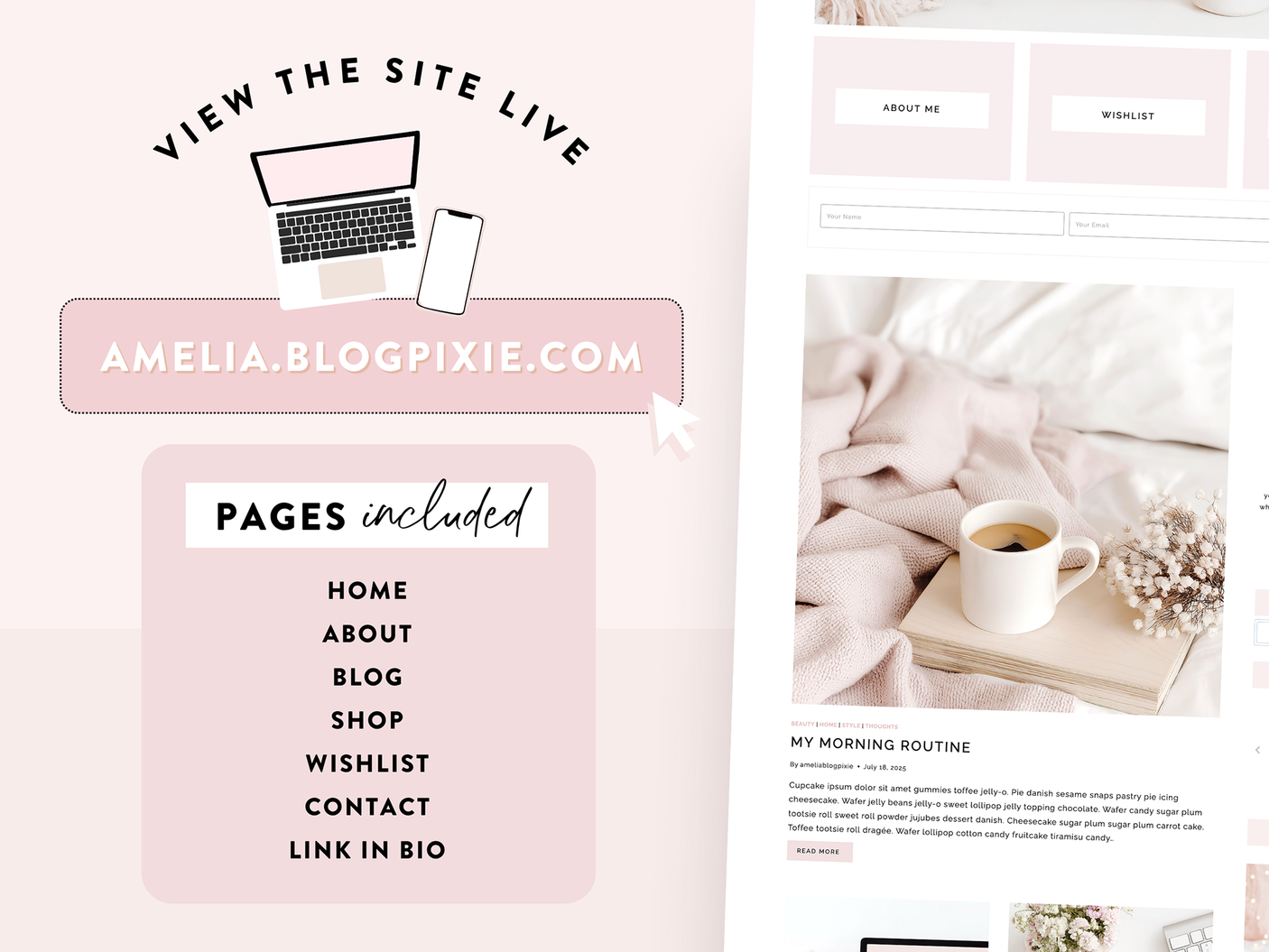 Amelia May Wordpress Theme