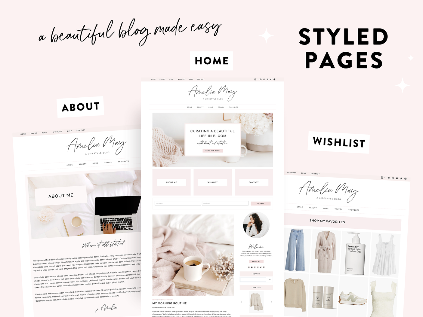 Amelia May Wordpress Theme