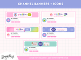 Colorful Creative YouTube Branding Kit